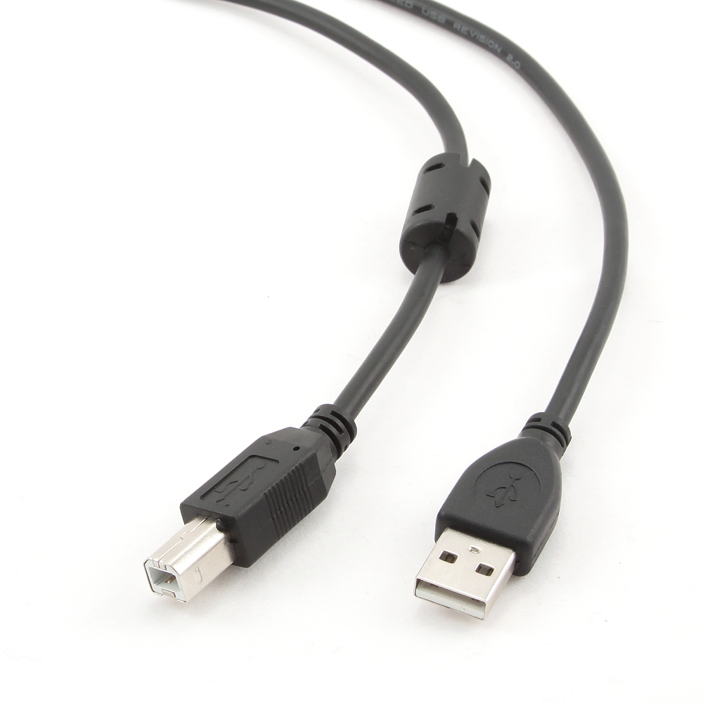 UF-AMBM-6 Кабель USB2.0 A-B вилка-вилка з феритовим фильтром 1.8 м. UF-AMBM-6 Кабель USB2.0 A-B вилка-вилка з феритовим фильтром 1.8 м.