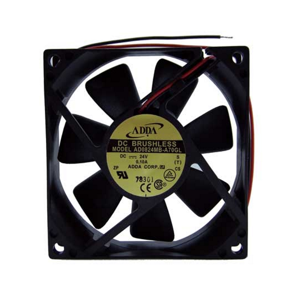 AD0824MB Вентилятор 80х80х25 0,10А/24В/2400 об/хв 0,85м3/хв 27db підшіп. AD0824MB Вентилятор 80х80х25 0,10А/24В/2400 об/хв 0,85м3/хв 27db підшіп.