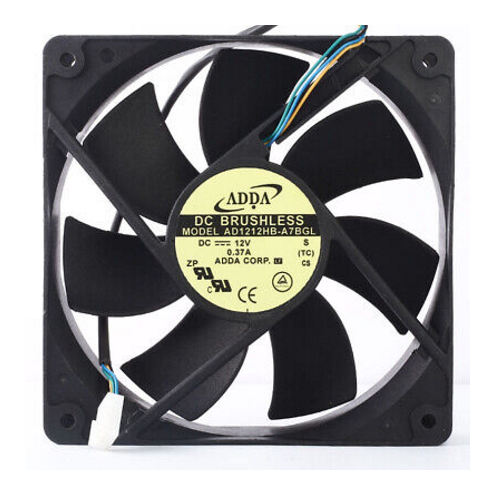 AD1212HB Вентилятор 120х120х38 0,50А/12B/2800об/хв 2,97м3/хв 42,8db підшіп. AD1212HB Вентилятор 120х120х38 0,50А/12B/2800об/хв 2,97м3/хв 42,8db підшіп.