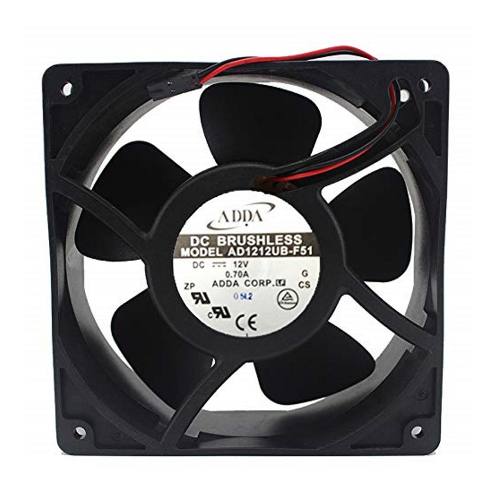AD1212UB Вентилятор 120х120х38 0,70А/12B/3200об/хв 3,45м3/хв. 48db підшіп. AD1212UB Вентилятор 120х120х38 0,70А/12B/3200об/хв 3,45м3/хв. 48db підшіп.