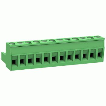 ETB41120G000 Клемник розривний 12 контактів на дріт, 300В 10A, крок 5,08 мм