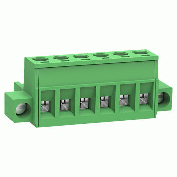 ETB42060G000 Клемник розривний 6 контактів на дріт з кріпленням, 300В 10A крок 5,08 мм