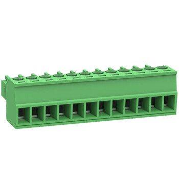 ETB45120G000 Клемник розривний 12 контактів на дріт, 300В 8A крок 3,81 мм