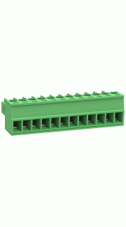 ETB85120G000 Клемник розривний 12 контактів на дріт, 300В 6A, крок 3,5 мм