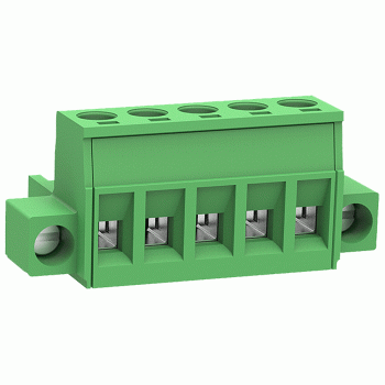 ETB42050G000 Клемник розривний 5 контактів на дріт з кріпленням, 300В 10A, крок 5,08 мм