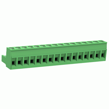 ETB41160G000 Клемник розривний 16 контактів на дріт, 300В 10A, крок 5,08 мм