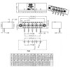 GSP001RW-5.08-18P Відповідна частина до клемника GSP001ZW-5.08-18P, прямий кут, з кріпленням GSP001RW-5.08-18P Відповідна частина до клемника GSP001ZW-5.08-18P, прямий кут, з кріпленням