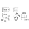 SWD1-2 DIP-перемикач 2 позиції SWD1-2 DIP-перемикач 2 позиції