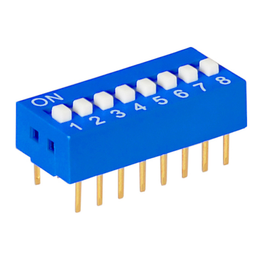SWD1-8 DIP-перемикач 8 позицій SWD1-8 DIP-перемикач 8 позицій