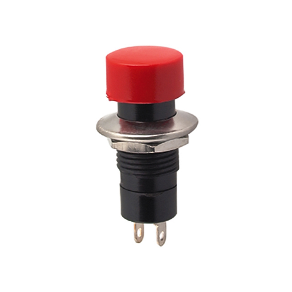 PSW-2F Кнопка кругла, d=12 мм, 125В 3А, з фіксацією, кріплення гайка (червона, чорна) PSW-2F Кнопка кругла, d=12 мм, 125В 3А, з фіксацією, кріплення гайка (червона, чорна)