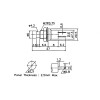 PSW-3A Кнопка кругла 125В 1A, НР-контакти, d=7 mm кріплення гайка PSW-3A Кнопка кругла 125В 1A, НР-контакти, d=7 mm кріплення гайка
