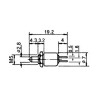 PSW-4 Кнопка кругла, d=5 мм, (125В 1А), кріплення гайка, без фіксації, НР-контакти (червона, чорна) PSW-4 Кнопка кругла, d=5 мм, (125В 1А), кріплення гайка, без фіксації, НР-контакти (червона, чорна)
