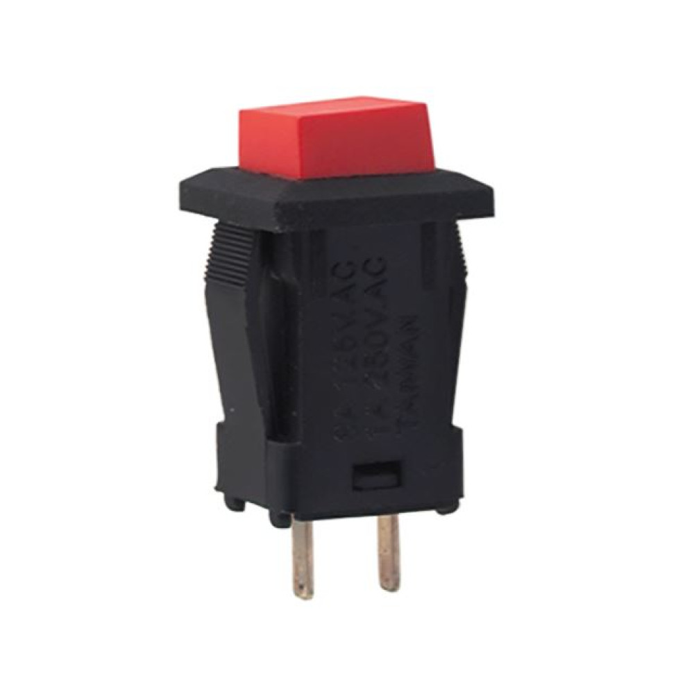 PSW-9B Кнопка квадратна 125В 1A з фіксацією, НР-контакти PSW-9B Кнопка квадратна 125В 1A з фіксацією, НР-контакти