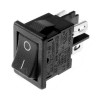 SWR-45B Вимикач 2 групи 4 контакти, 13х19 мм, (250В 6А), чорний SWR-45B Вимикач 2 групи 4 контакти, 13х19 мм, (250В 6А), чорний