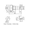 PSW-6D Кнопка кругла, d=12 мм, (125В 3А), кріплення гайка, без фіксації, НР-контакти, червона PSW-6D Кнопка кругла, d=12 мм, (125В 3А), кріплення гайка, без фіксації, НР-контакти, червона