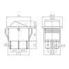 SWR-767-2 Вимикач 2 групи 6 контактів, 22х28 мм (250В 15А) SWR-767-2 Вимикач 2 групи 6 контактів, 22х28 мм (250В 15А)