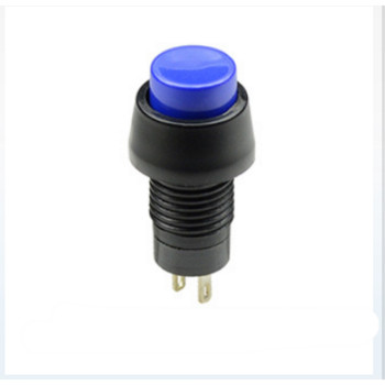SPB-10AR-G Кнопка кругла d=10 мм, (250В 0,5А), кріплення гайка, з фіксацією