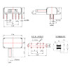 SK23D07VG6 Перемикач зсувний 8 контактів, 0.3A 50V DC, 2P3T SK23D07VG6 Перемикач зсувний 8 контактів, 0.3A 50V DC, 2P3T