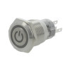 PW1-F1EG-24 Кнопка кругла, d=19 мм, 1 гр.3 конт., 220В 0.5А, підсв. "символ живлення" 24В, (зелена) PW1-F1EG-24 Кнопка кругла, d=19 мм, 1 гр.3 конт., 220В 0.5А, підсв. "символ живлення" 24В, (зелена)
