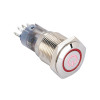 PW2-F1ER-12 Кнопка кругла, d=16 мм, 1 гр.3 конт., 250В 0.5А, підсв. кільце (червона) кріп.гайка PW2-F1ER-12 Кнопка кругла, d=16 мм, 1 гр.3 конт., 250В 0.5А, підсв. кільце (червона) кріп.гайка