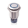 PW2-F1EB-12 Кнопка кругла, d=16 мм,1 гр. 3 конт., 250В 0.5А, підсв.кільце(голуба) кріпл.гайка PW2-F1EB-12 Кнопка кругла, d=16 мм,1 гр. 3 конт., 250В 0.5А, підсв.кільце(голуба) кріпл.гайка
