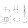 KLS7-TS1202-15-180 Кнопка тактова, 12х12 мм, l=15 мм KLS7-TS1202-15-180 Кнопка тактова, 12х12 мм, l=15 мм