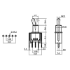 TSSM1022A2 Тумблер на плату ON-ON, 3A/125V, 1A/250V, 2-position, SPDT TSSM1022A2 Тумблер на плату ON-ON, 3A/125V, 1A/250V, 2-position, SPDT