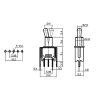 TSSM1032A2 Тумблер на плату ON-OFF-ON, 3A/125V, 1A/250V, 3-position, SP3T TSSM1032A2 Тумблер на плату ON-OFF-ON, 3A/125V, 1A/250V, 3-position, SP3T